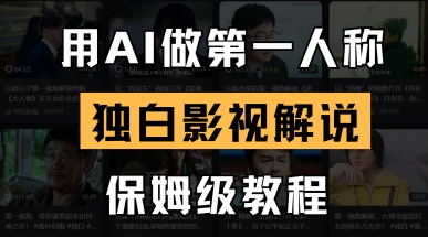 用AI做第一人称独白影视解说，手把手教学，保姆级教程-众缘演示